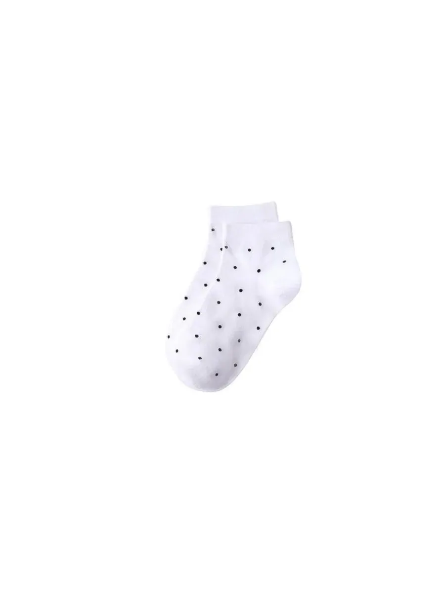 Комплект носков с рисунком, 3 пары, хлопковые, Women's 3-Pack Cotton Stripe and Dot Quarter Socks — изображение 3 из 4, синий