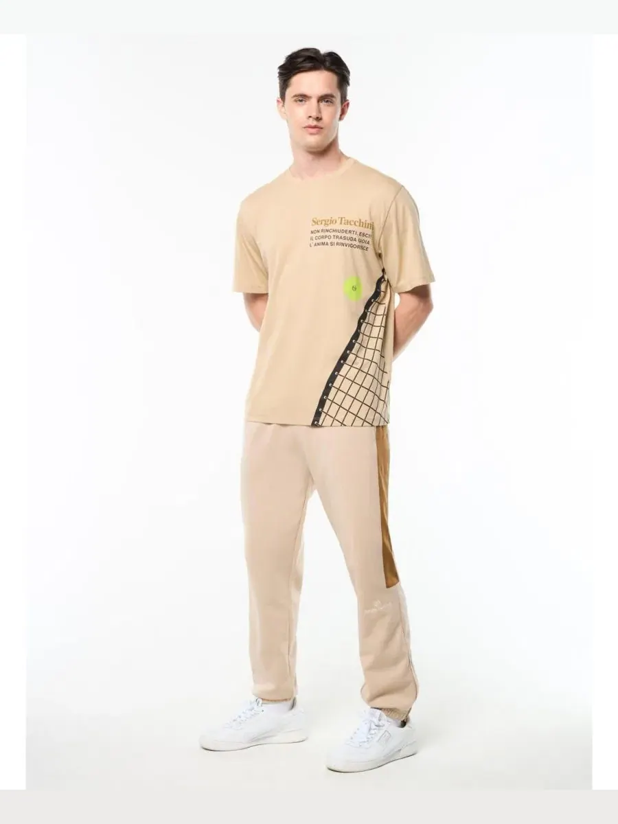 Футболка с принтом Netto Sergio Tacchini — изображение 3 из 5, коричневый
