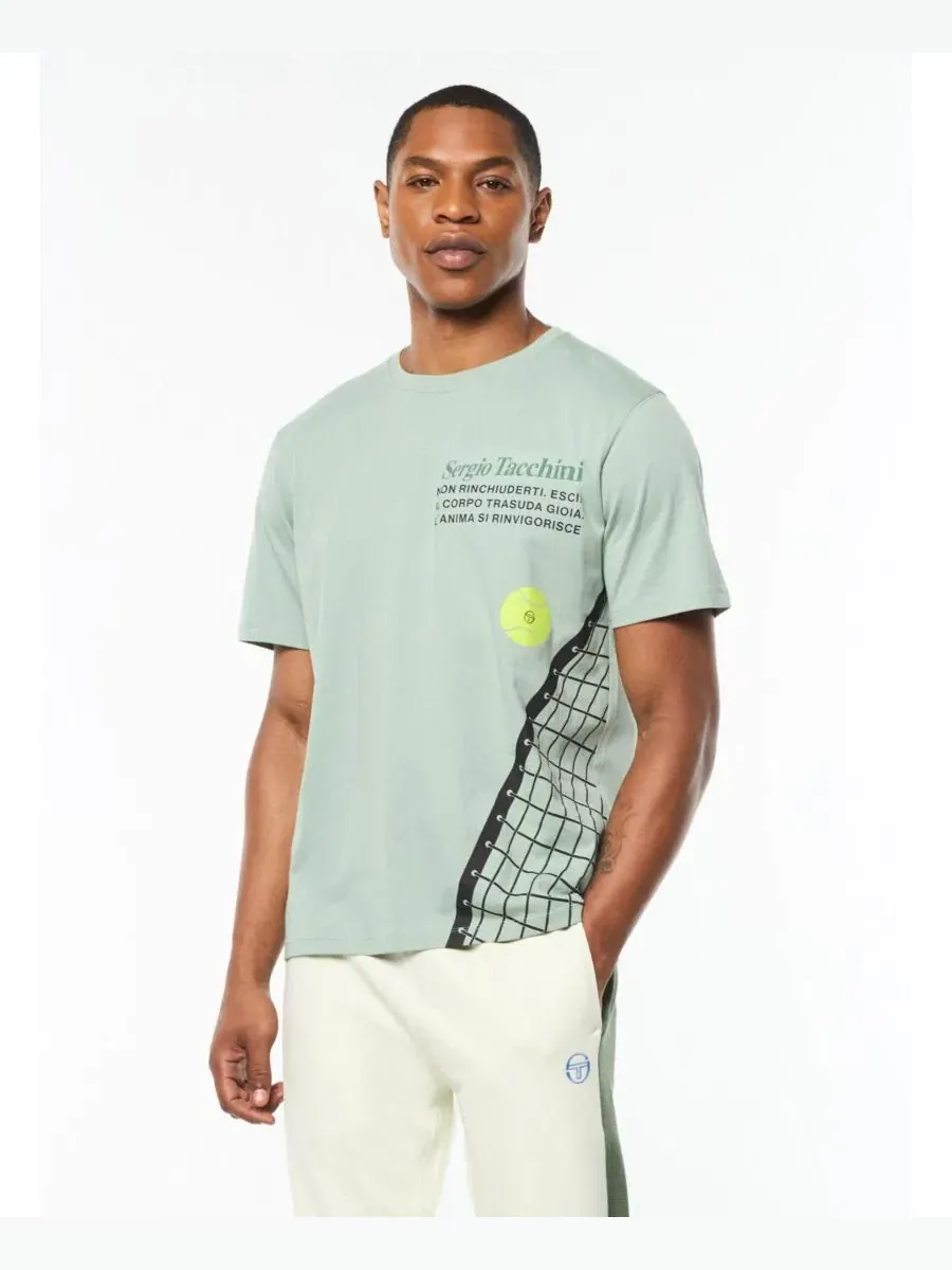 Футболка с принтом Netto Sergio Tacchini — изображение 1 из 5, серый