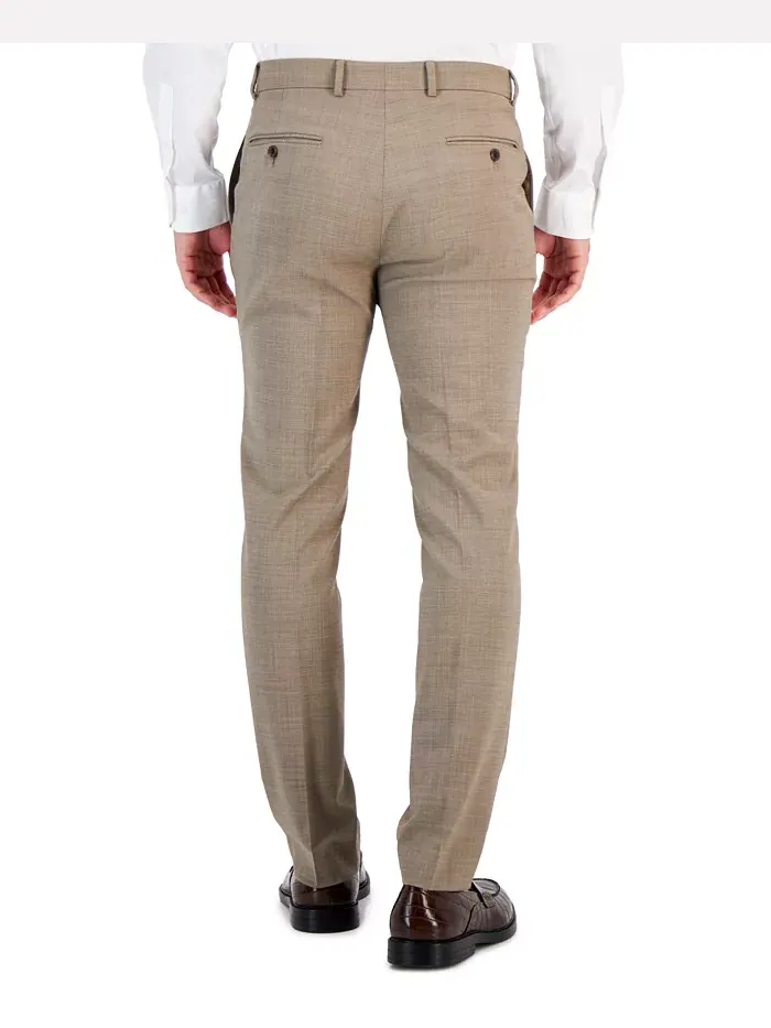 Брюки мужские Modern-Fit из шерсти TH-Flex с эластичной вставкой Tommy Hilfiger — изображение 2 из 7, бежевый