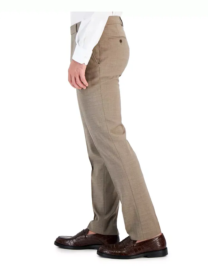Брюки мужские Modern-Fit из шерсти TH-Flex с эластичной вставкой Tommy Hilfiger — изображение 3 из 7, бежевый