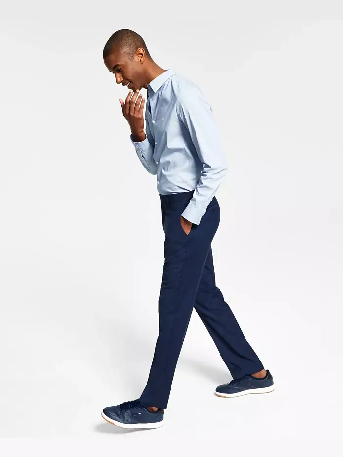 Брюки мужские Modern-Fit из шерсти TH-Flex с эластичной вставкой Tommy Hilfiger