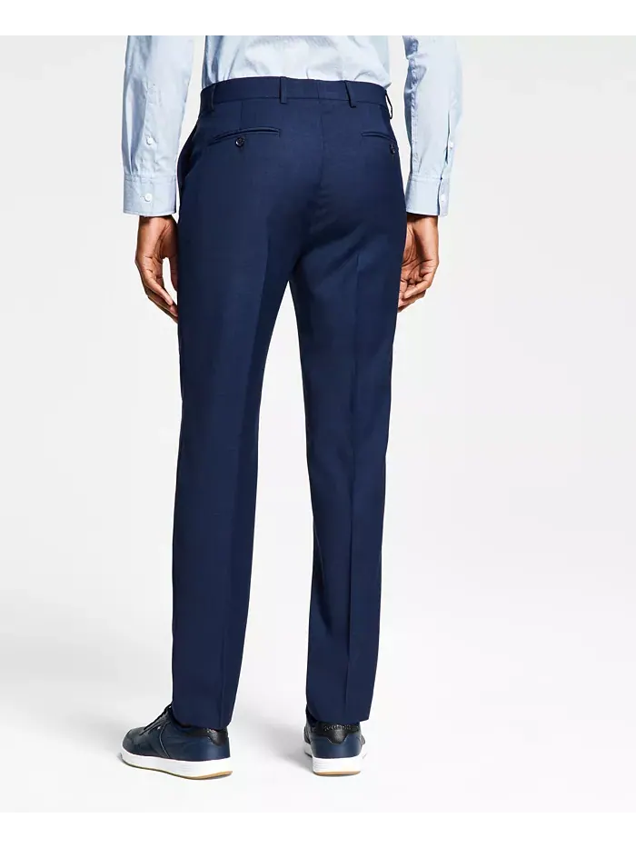 Брюки мужские Modern-Fit из шерсти TH-Flex с эластичной вставкой Tommy Hilfiger — изображение 3 из 7, синий