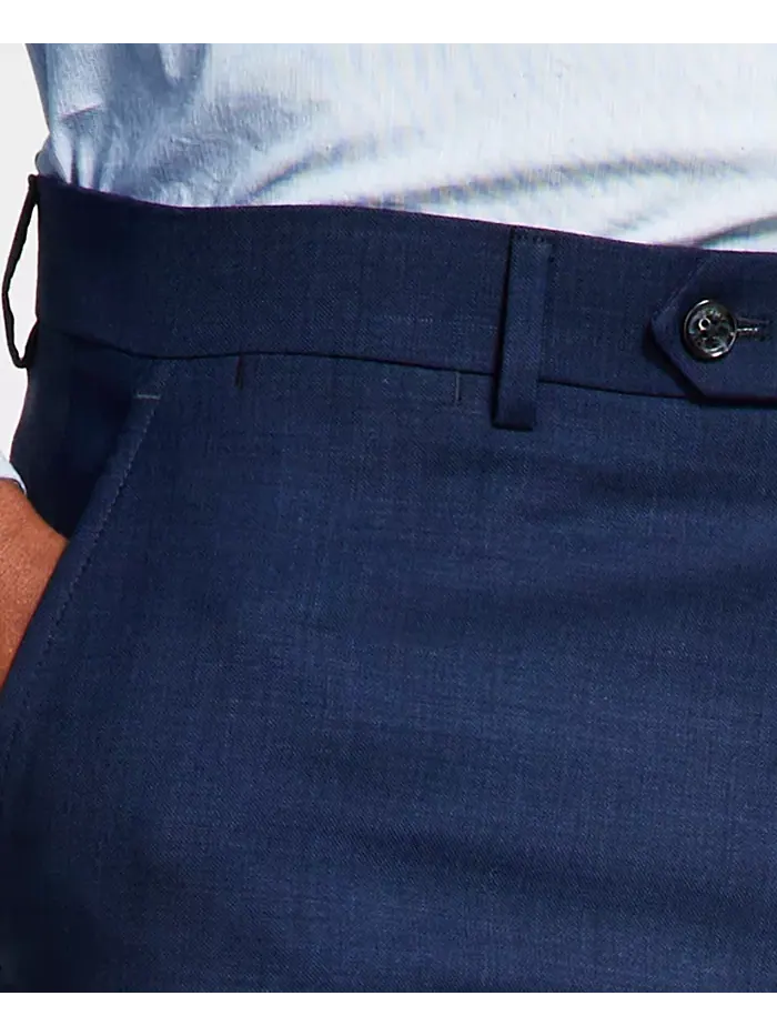 Брюки мужские Modern-Fit из шерсти TH-Flex с эластичной вставкой Tommy Hilfiger — изображение 5 из 7, синий