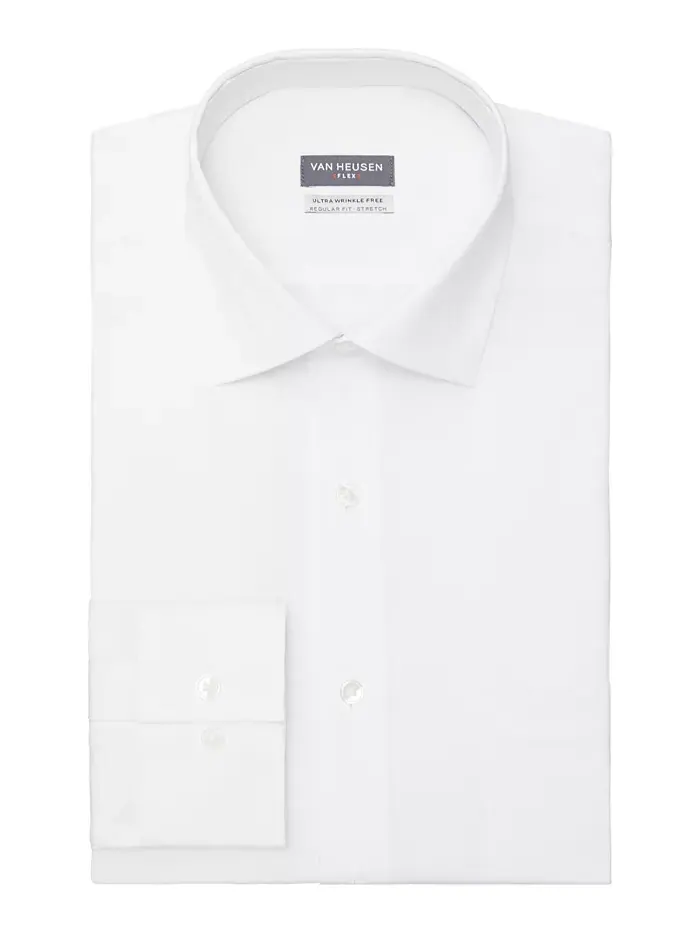 Мужская классическая рубашка Ultraflex Regular Fit Van Heusen — изображение 3 из 3, белый