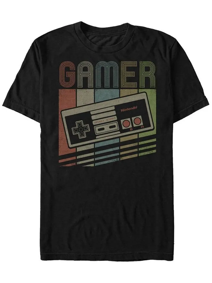 Мужская футболка Nintendo с короткими рукавами и контроллером NES Rainbow Retro Controller Fifth Sun — изображение 1 из 1