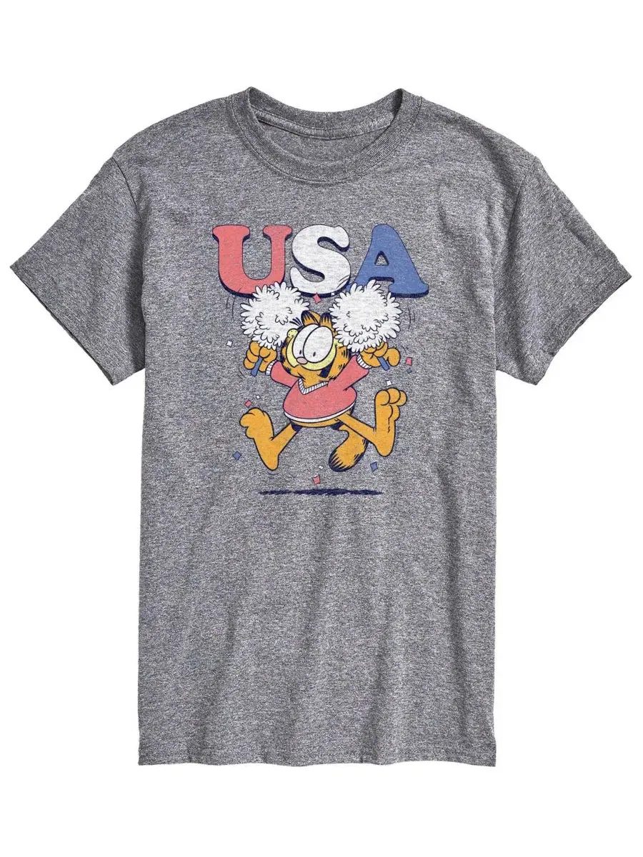 Футболка с принтом Garfield USA Cheer AIRWAVES — изображение 1 из 3, приглушенный