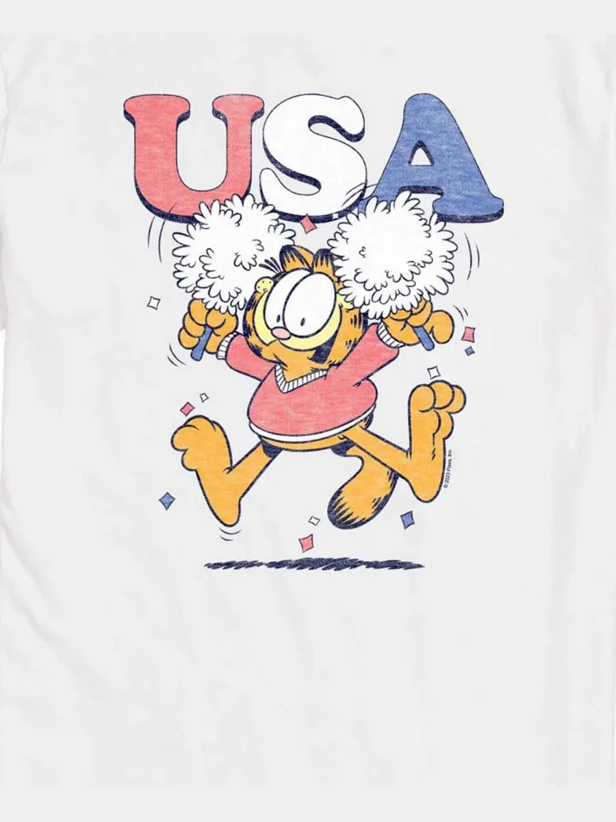 Футболка с коротким рукавом Garfield USA Cheer AIRWAVES — изображение 3 из 3, белый