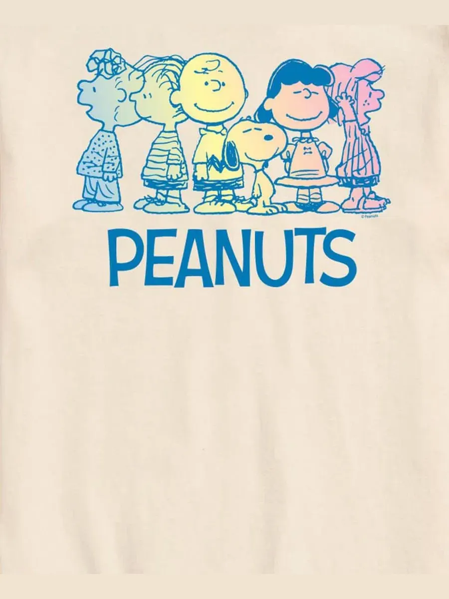 Футболка с принтом Rainbow Peanuts AIRWAVES — изображение 3 из 3, бежевый