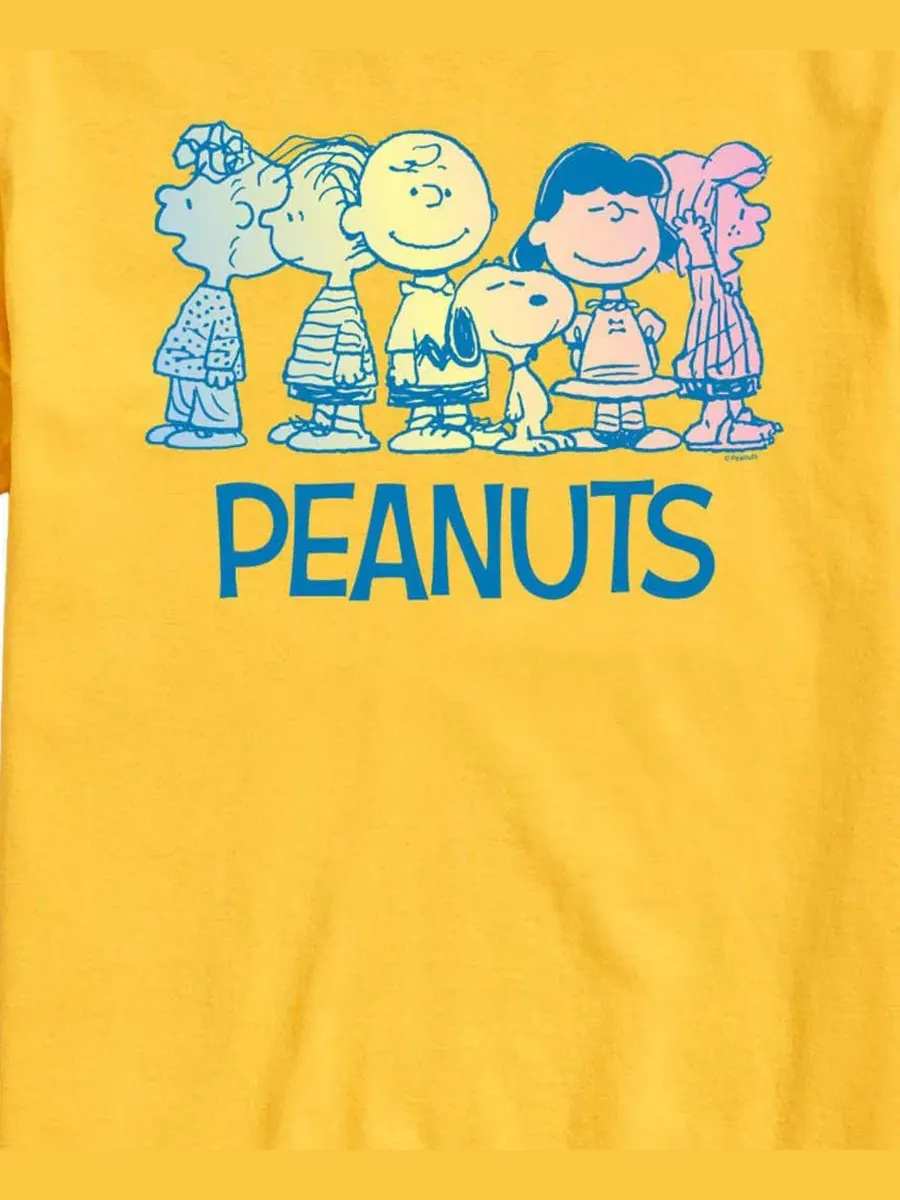 Футболка с принтом Peanuts Rainbow AIRWAVES — изображение 3 из 3, желтый