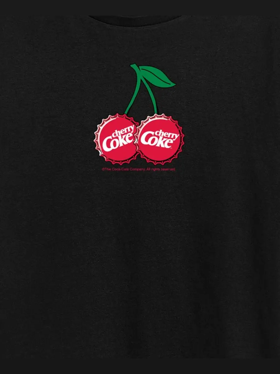 Футболка с принтом Cherry Coke Bottle Cap Hybrid Apparel — изображение 3 из 3, черный