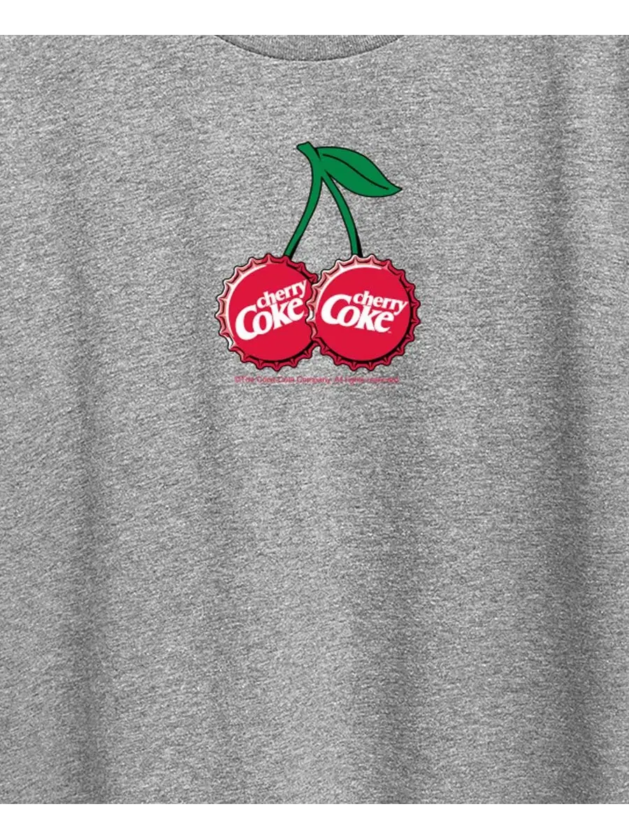 Футболка с принтом Cherry Coke Bottle Cap Hybrid Apparel — изображение 3 из 3, серый