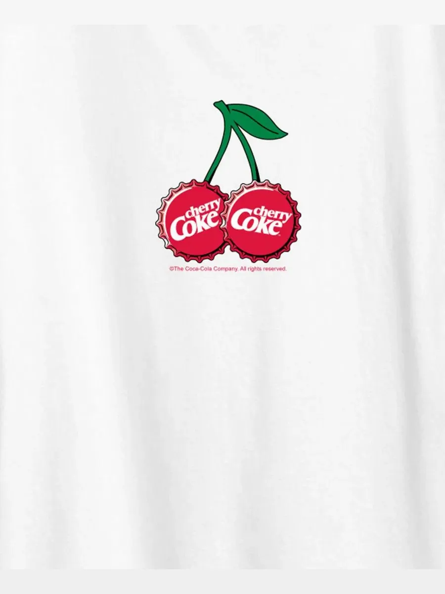 Футболка с принтом Cherry Coke Bottle Cap Hybrid Apparel — изображение 3 из 3, белый