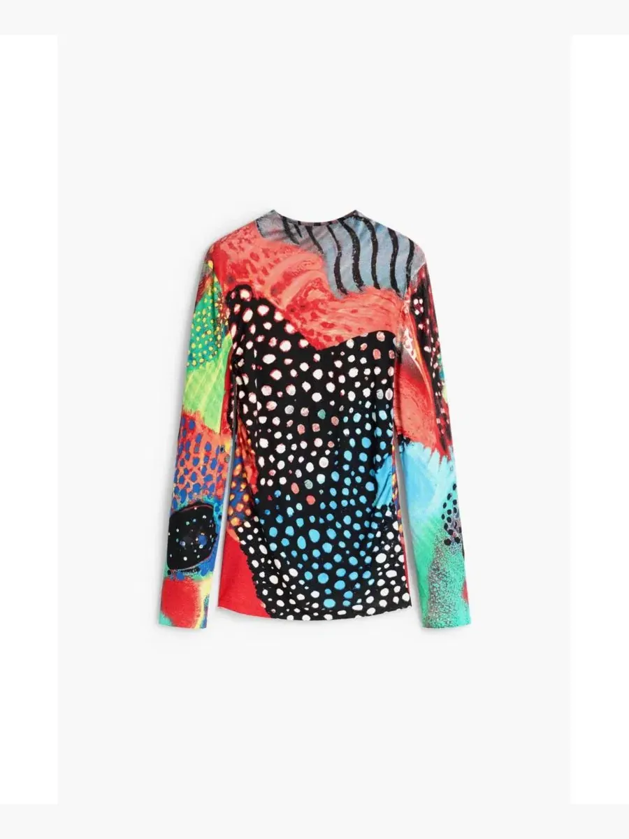Свитер с мультиколор принтом Desigual — изображение 5 из 5, черный