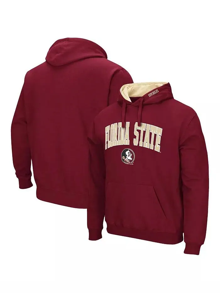 Мужская толстовка с капюшоном Florida State Seminoles Arch & Logo 3.0 Colosseum — изображение 1 из 4, гранат
