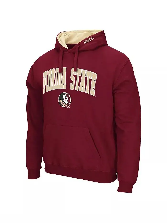 Мужская толстовка с капюшоном Florida State Seminoles Arch & Logo 3.0 Colosseum — изображение 2 из 4, гранат
