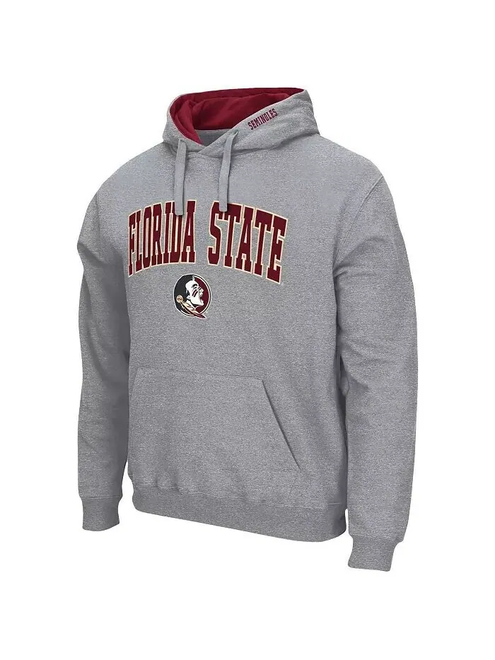Мужская толстовка с капюшоном Florida State Seminoles Arch & Logo 3.0 Colosseum — изображение 4 из 4, гранат