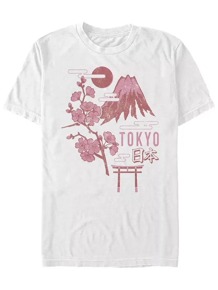 Мужская футболка с коротким рукавом Tokyo Japan Fifth Sun — изображение 1 из 1, белый