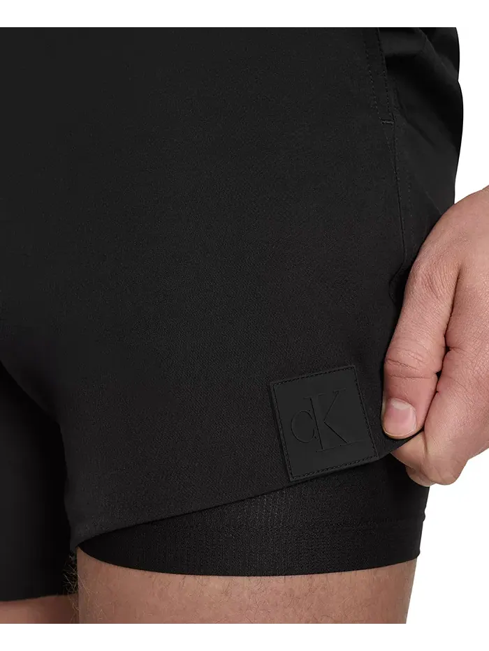 Мужские эластичные плавки Modern Euro 5" Calvin Klein — изображение 4 из 5, черный