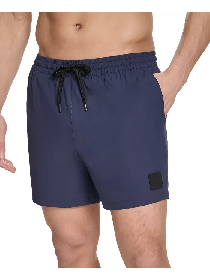 Мужские эластичные плавки Modern Euro 5" Calvin Klein — изображение 3 из 5, темно-синий
