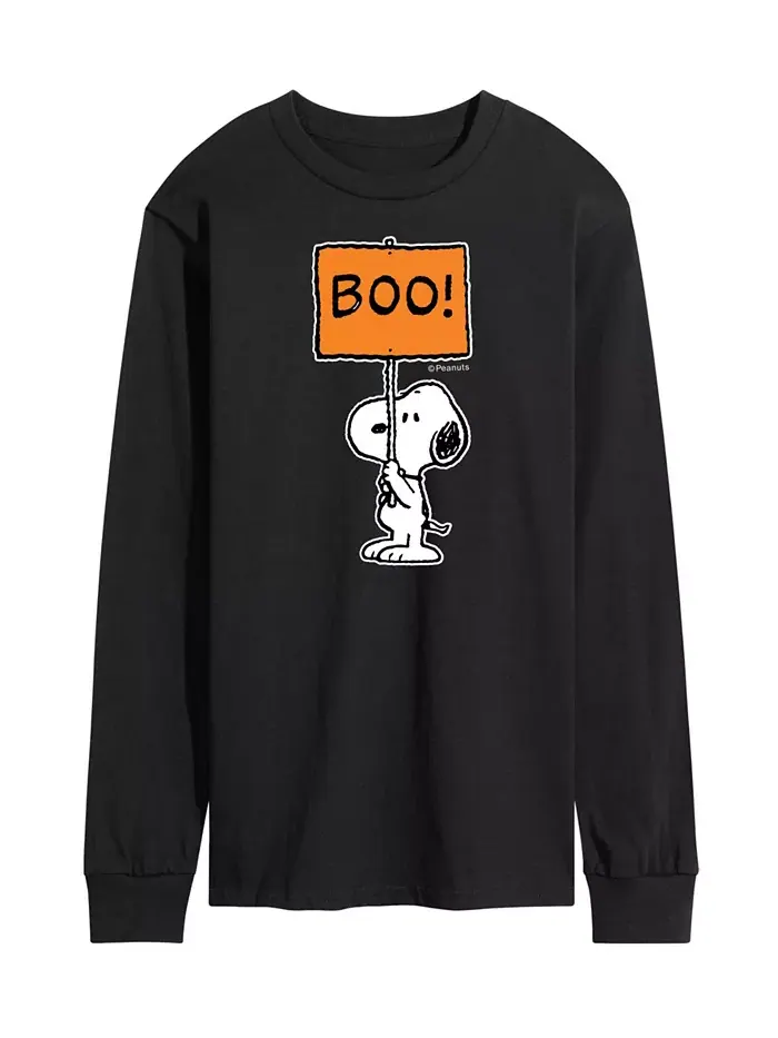 Мужская футболка Peanuts Boo Sign AIRWAVES — изображение 1 из 2, черный