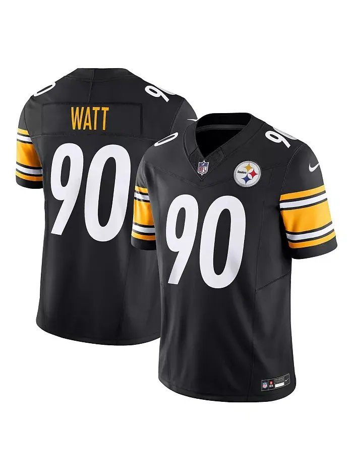 Мужская джерси Pittsburgh Steelers Vapor F.U.S.E. Limited Alternate 2 T.J. Watt Nike — изображение 1 из 5, черный белый