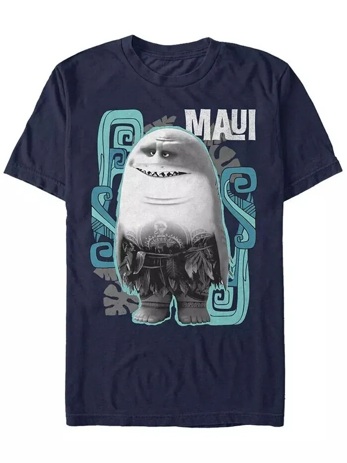 Футболка с коротким рукавом Disney Men's Moana Maui Shark Fifth Sun — изображение 1 из 1, темно-синий
