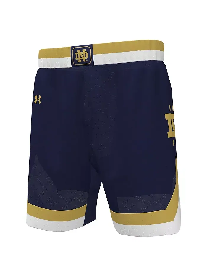Мужские баскетбольные шорты Notre Dame Fighting Irish реплика — изображение 3 из 3, синий