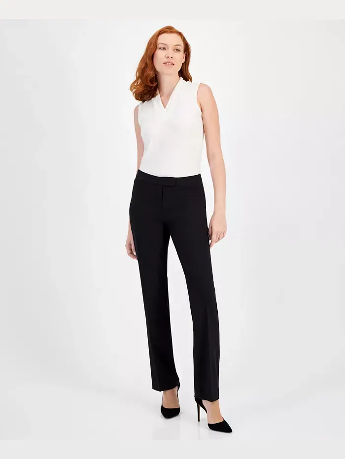 Брюки Modern Dress с би-стретч Anne Klein — изображение 1 из 4, черный