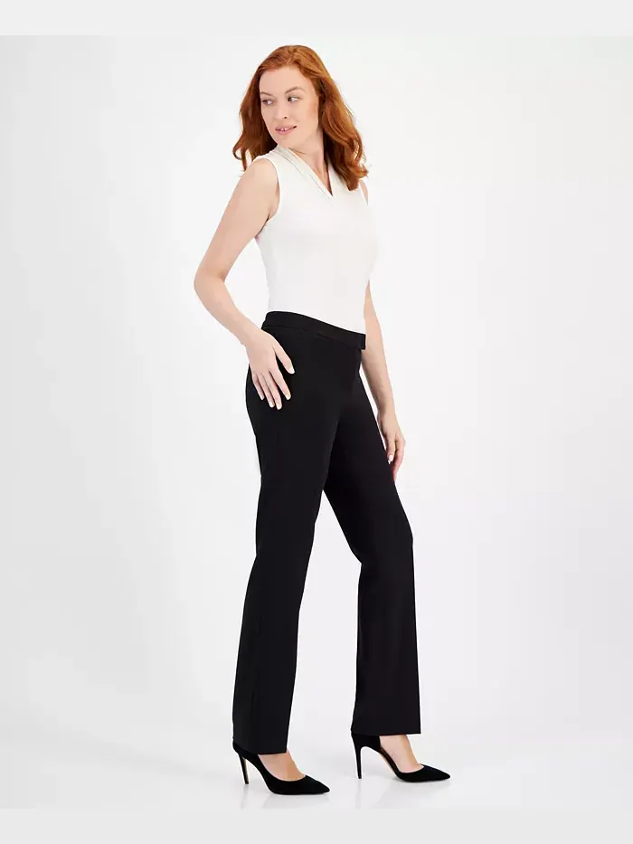 Брюки Modern Dress с би-стретч Anne Klein — изображение 2 из 4, черный