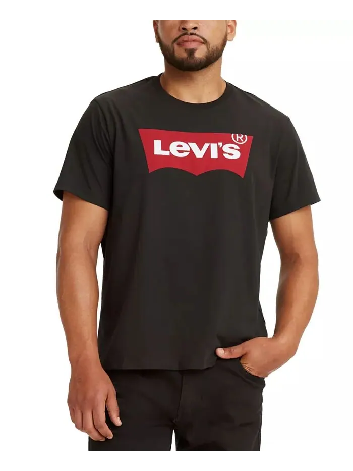 Мужская футболка с коротким рукавом и графическим логотипом Batwing Levi's — изображение 1 из 3, черный