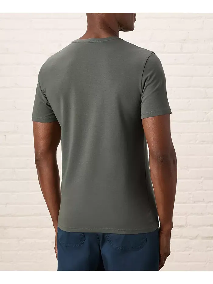 Мужская футболка из органического хлопка Luxe Stretch Jersey Slim с круглым вырезом Pact — изображение 4 из 5, черный