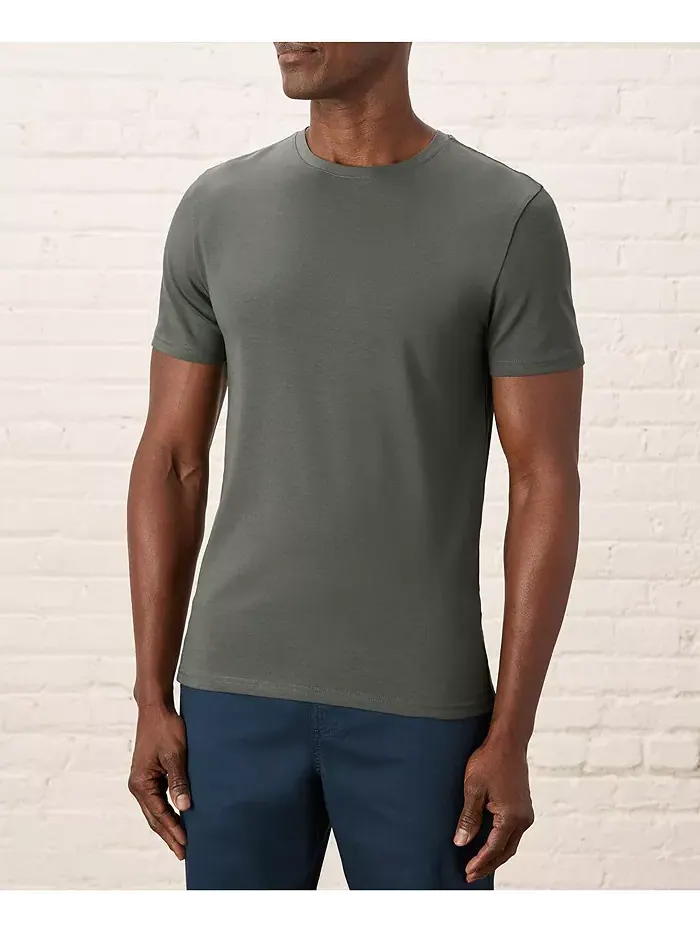 Мужская футболка из органического хлопка Luxe Stretch Jersey Slim с круглым вырезом Pact