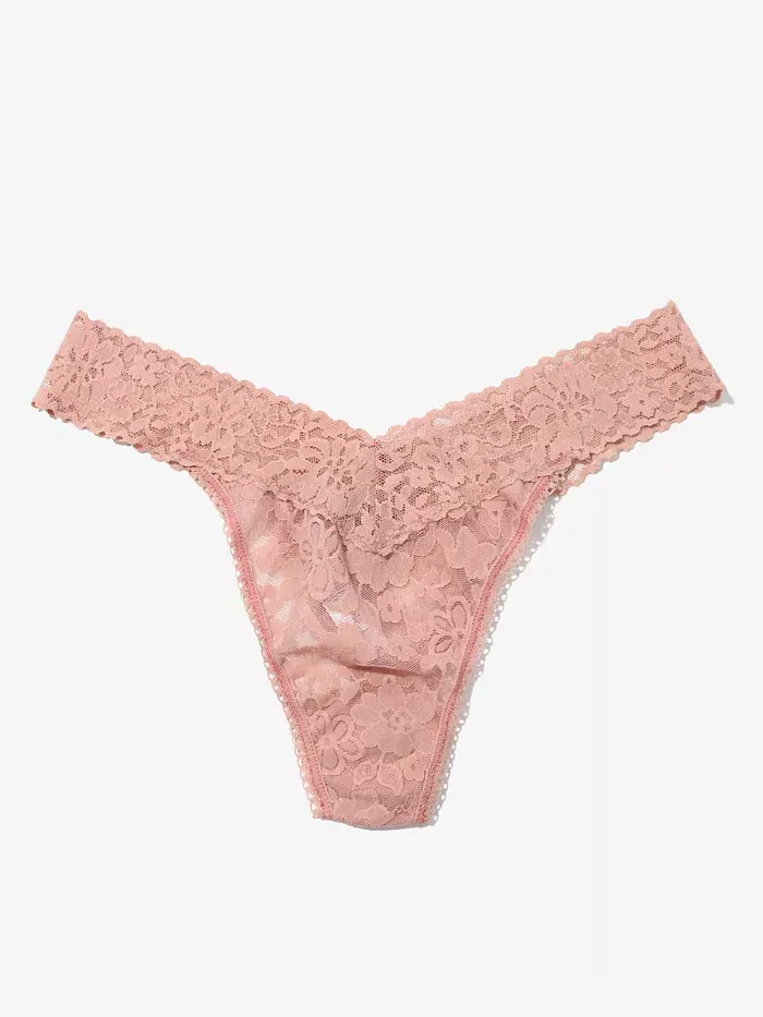 Женские ежедневные кружевные трусы-стринги с обычной посадкой 771101 Hanky Panky — изображение 1 из 1, розовый