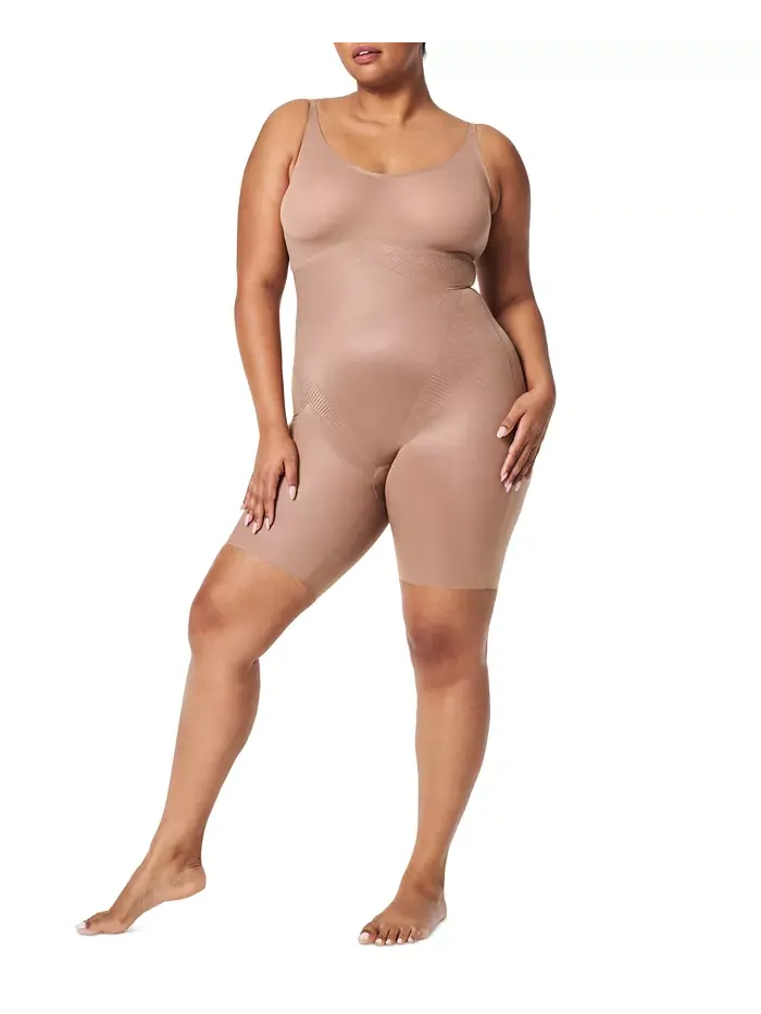 Женский боди Thinstincts Mid-Thigh 10380R SPANX — изображение 3 из 3, кафе-лате