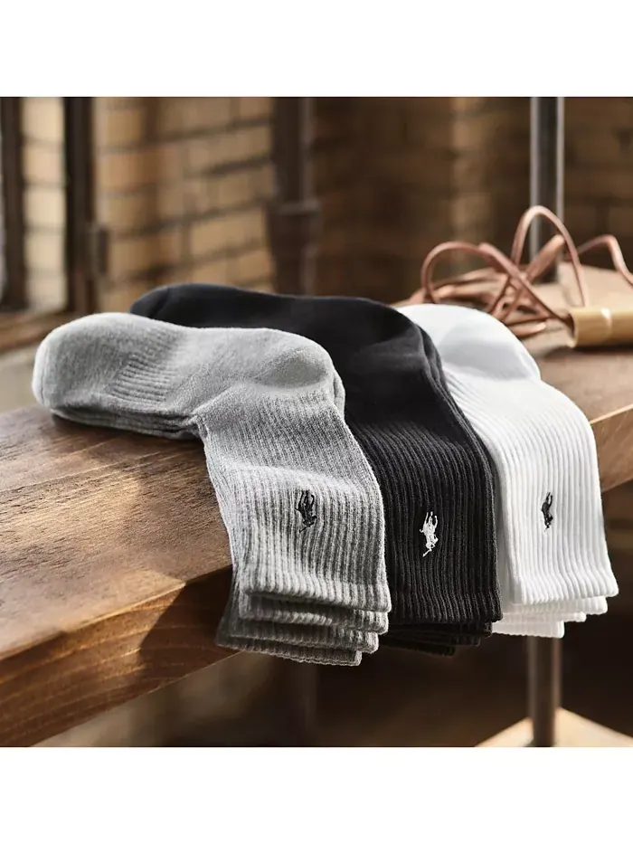 Мужские спортивные носки Performance Crew, 6 пар Polo Ralph Lauren — изображение 3 из 5