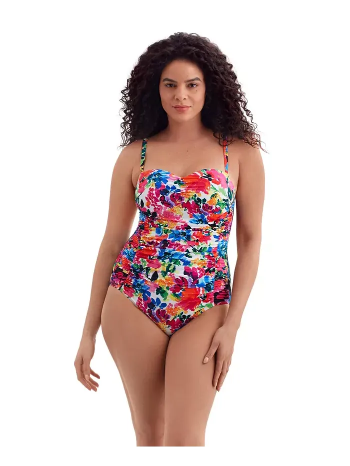Купальник Summer Waves Shirred Sweetheart Tank One Piece Longitude by Mimi Flamingo — мульти