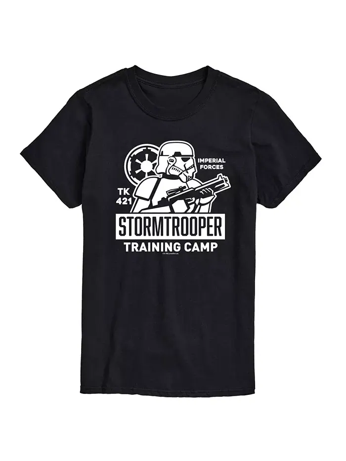 Мужская футболка с коротким рукавом Star Wars Storm Trooper Training Camp AIRWAVES — изображение 1 из 3, черный