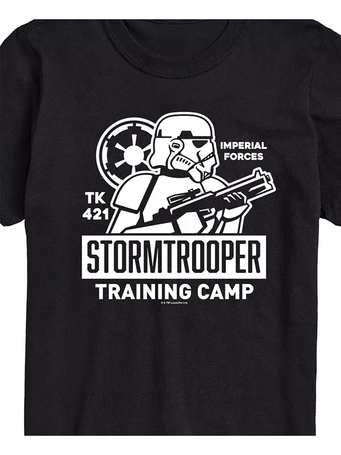 Мужская футболка с коротким рукавом Star Wars Storm Trooper Training Camp AIRWAVES — изображение 3 из 3, черный