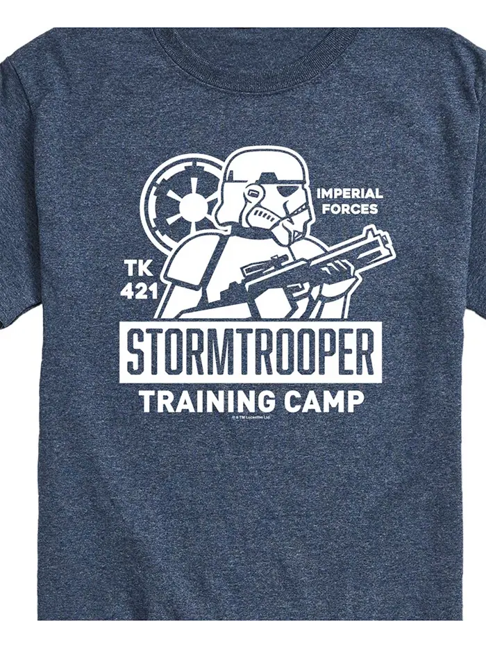 Мужская футболка с коротким рукавом Star Wars Storm Trooper Training Camp AIRWAVES — изображение 3 из 3, синий