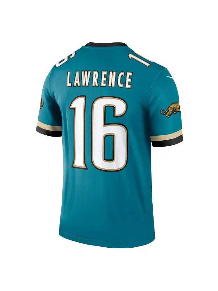 Мужская футболка Jacksonville Jaguars в стиле ретро Prowler, модель Trevor Lawrence, цвет морской — изображение 2 из 3