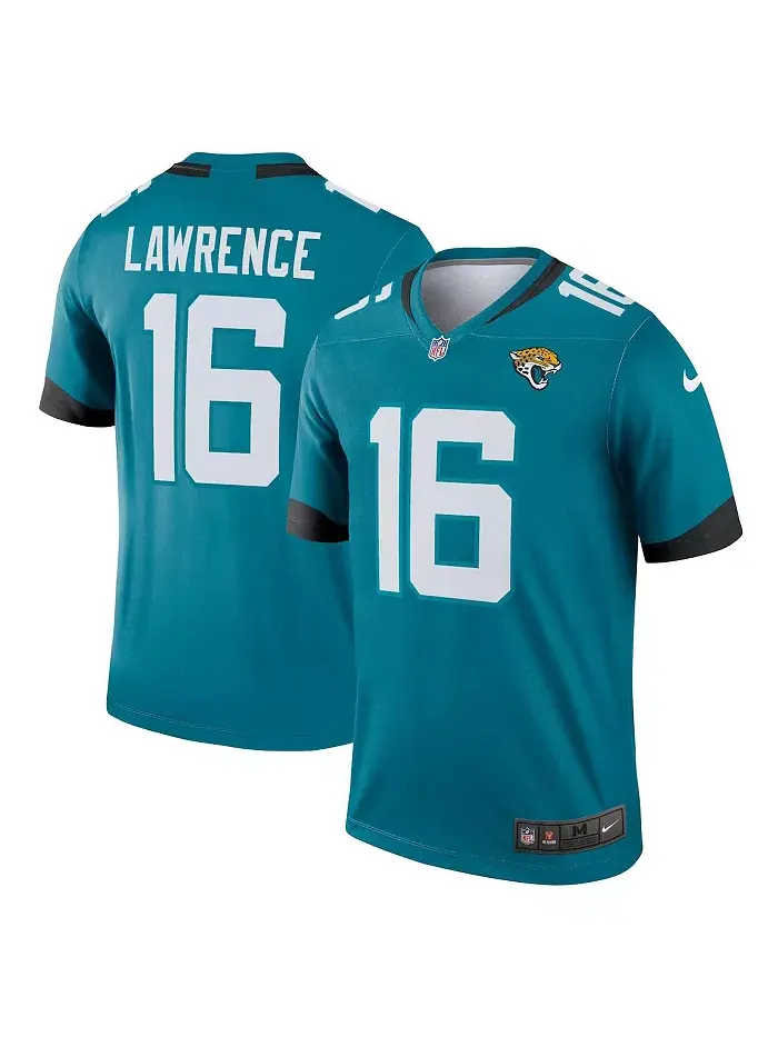 Мужская футболка Jacksonville Jaguars в стиле ретро Prowler, модель Trevor Lawrence, цвет морской — изображение 1 из 5