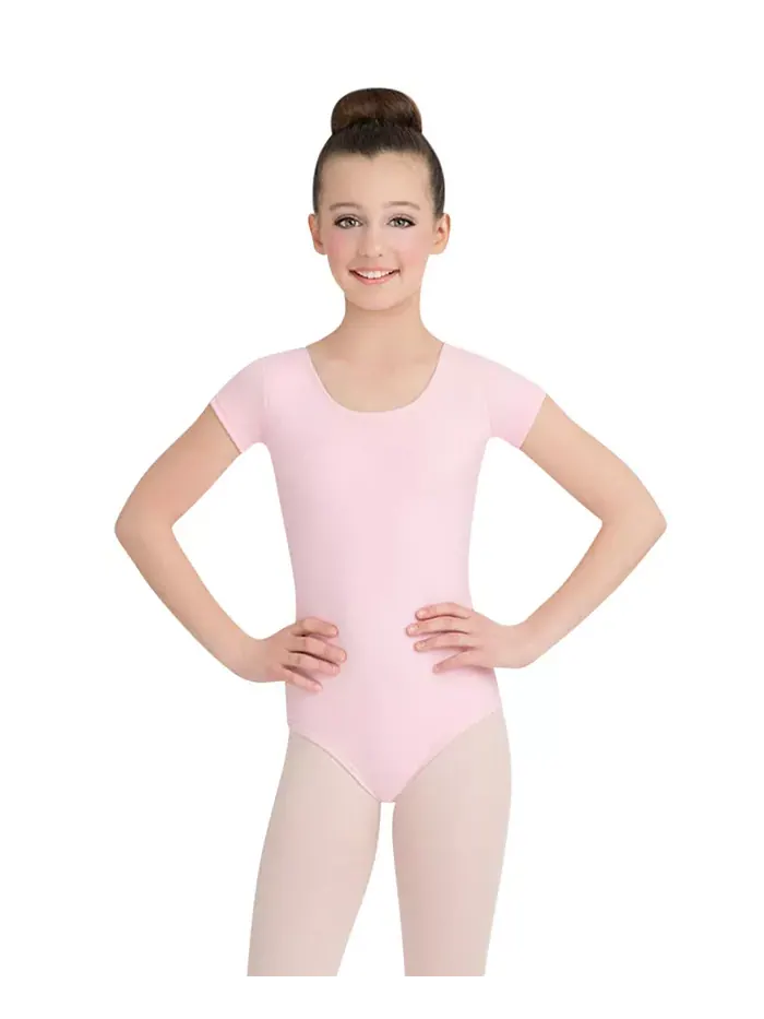 Купальник с коротким рукавом для девочек Capezio — розовый