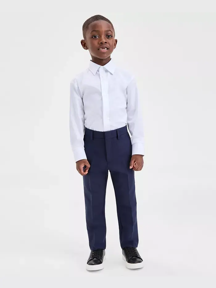 Брюки для малышей и мальчиков с плоской передней частью Kenneth Cole Reaction — изображение 3 из 3, синий