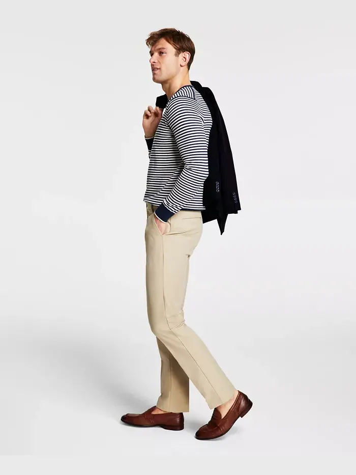 Мужские классические хлопковые брюки с эластаном Performance Pants Michael Kors
