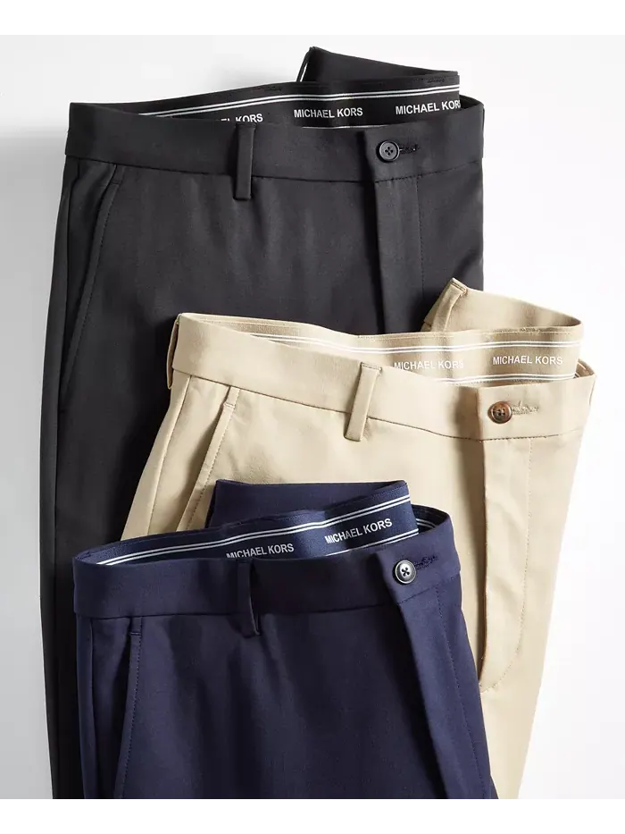 Мужские классические хлопковые брюки с эластаном Performance Pants Michael Kors — 8