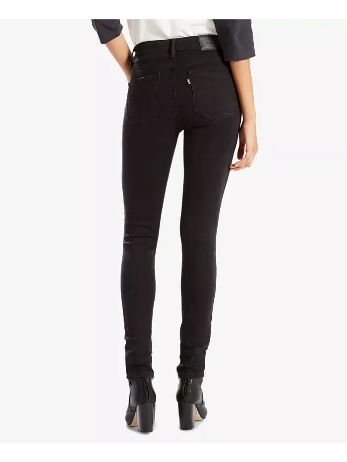 Женские джинсы 721 High-Rise Stretch Skinny Levi's — изображение 2 из 6, черный