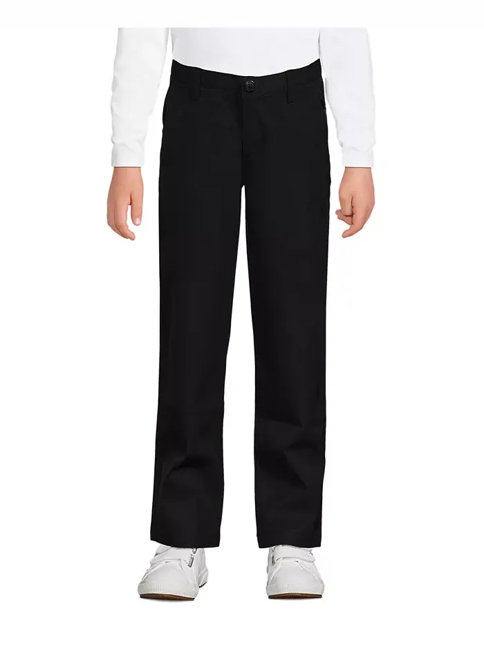 Брюки Active Performance Chino для девочек старшего возраста Lands' End — изображение 1 из 3, черный