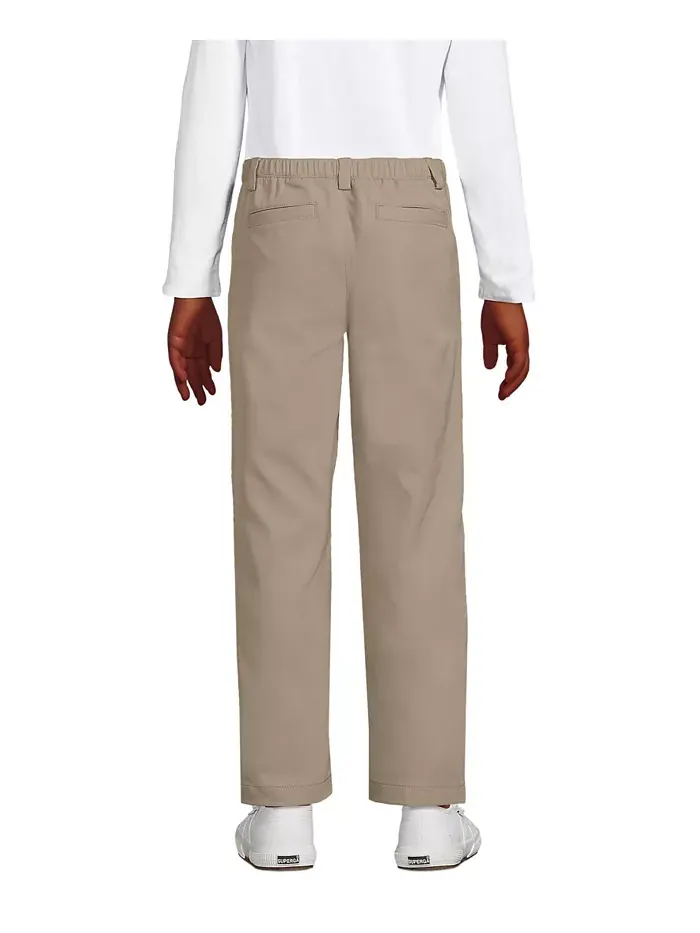 Брюки Active Performance Chino для девочек старшего возраста Lands' End — изображение 2 из 3, хаки