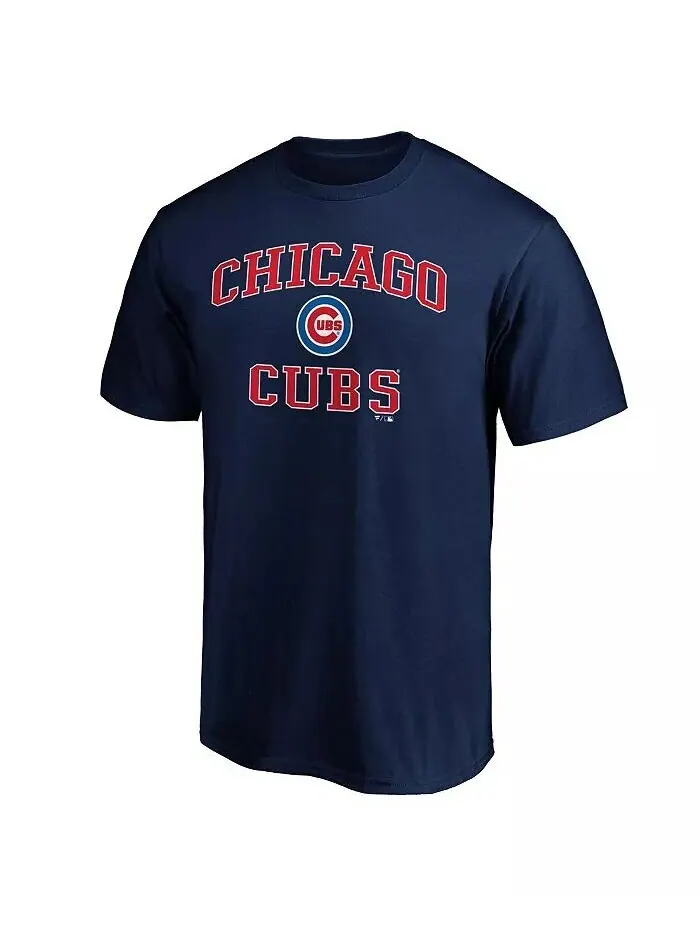 Мужская темно-синяя футболка Chicago Cubs Team Heart & Soul Fanatics — изображение 3 из 3, темно-синий